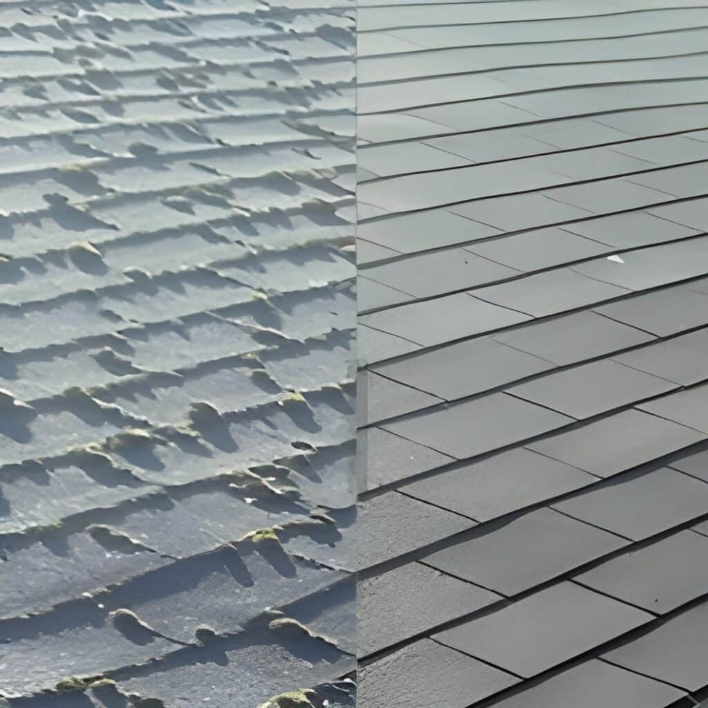 asphalt roof cleaning