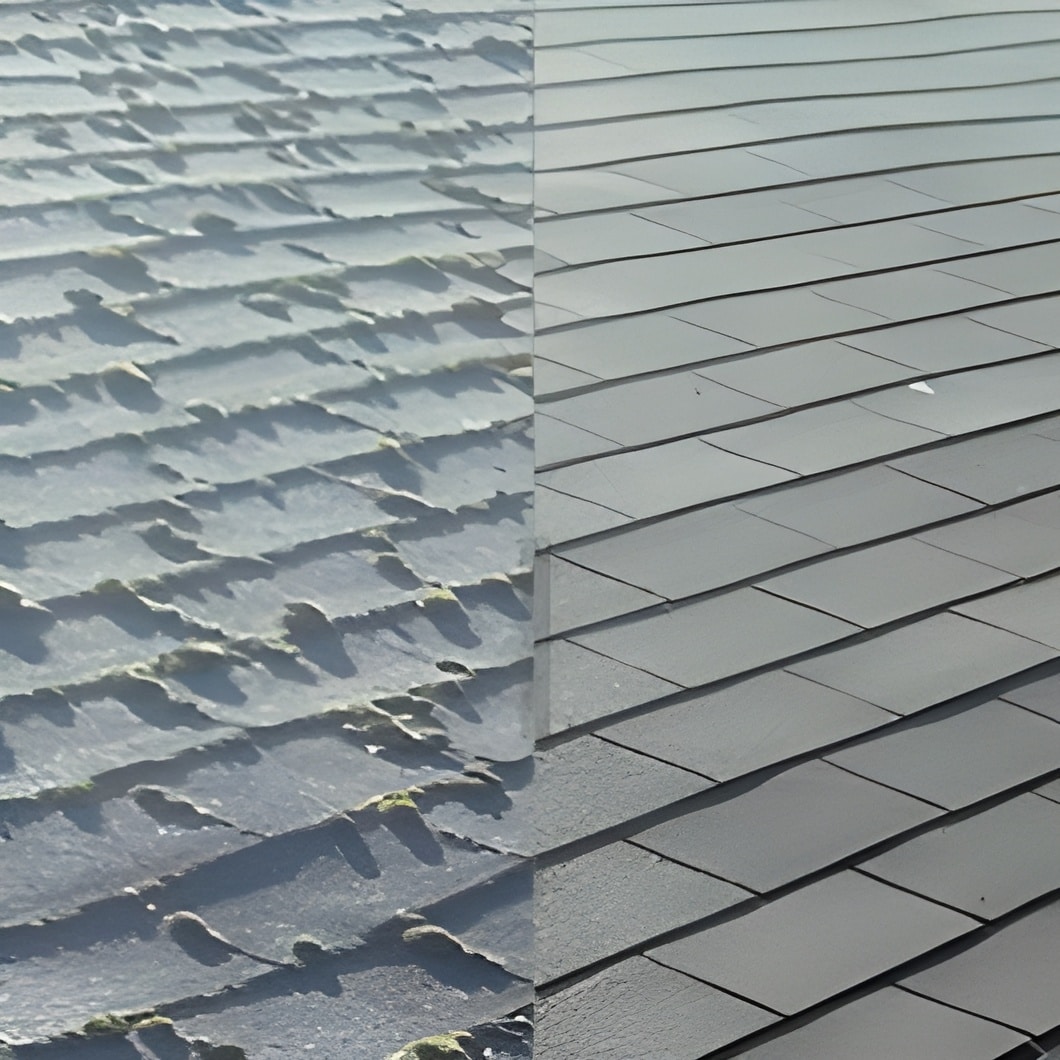 asphalt roof cleaning